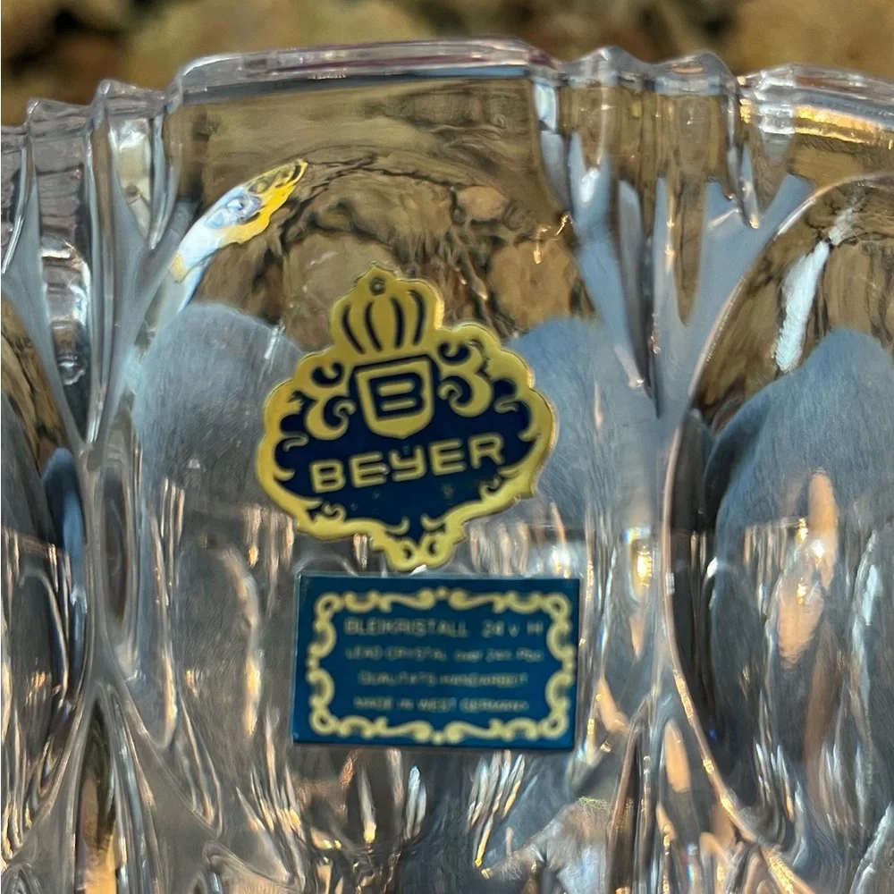 Breyer Crystal Glassware with Blue Label